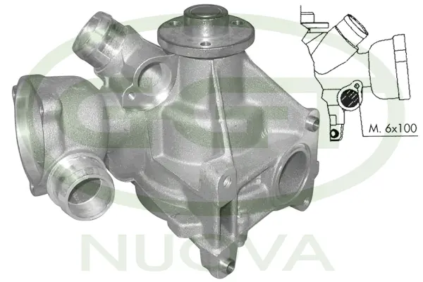 Water Pump, engine cooling (PA12133)