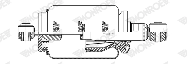 Shock Absorber, driver cab suspension (CB0280)