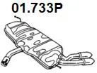 Rear Muffler (01.733P)