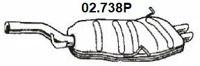 Rear Muffler (02.738P)