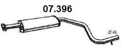 Centre Muffler (07.396)