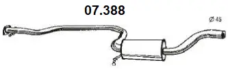 Centre Muffler (07.388)