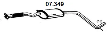 Centre Muffler (07.349)