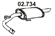 Rear Muffler (02.734)