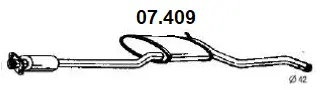 Centre Muffler (07.409)