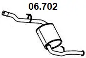 Rear Muffler (06.702)