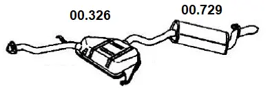 Rear Muffler (00.326+00.729)