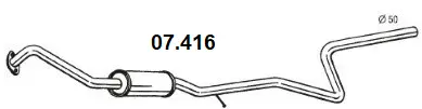 Centre Muffler (07.416)