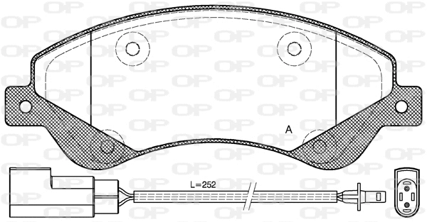 Brake Pad Set, disc brake (BPA1251.02)