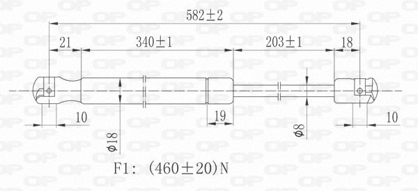 Gas Spring, boot/cargo area