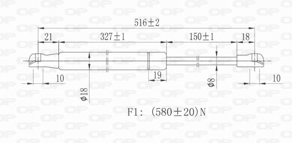 Gas Spring, boot/cargo area