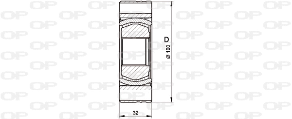 Joint Kit, drive shaft (CVJ5545.20)