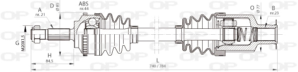 Drive Shaft (DRS6371.00)