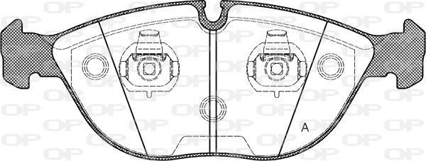 Brake Pad Set, disc brake (BPA0597.00)