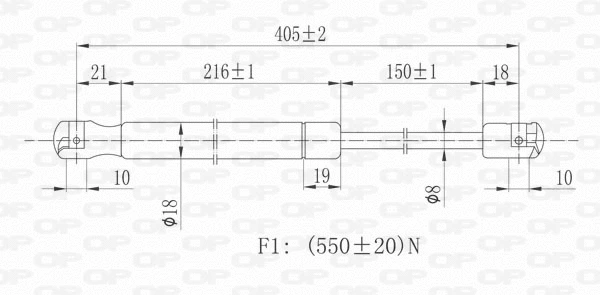 Gas Spring, boot/cargo area