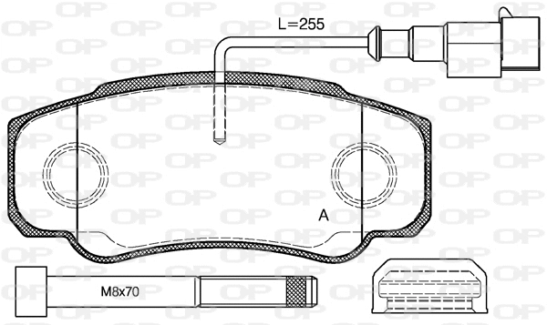 Brake Pad Set, disc brake (BPA0961.02)