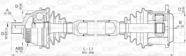 Drive Shaft (DRS6404.00)