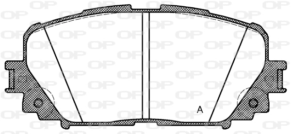 Brake Pad Set, disc brake (BPA1258.00)