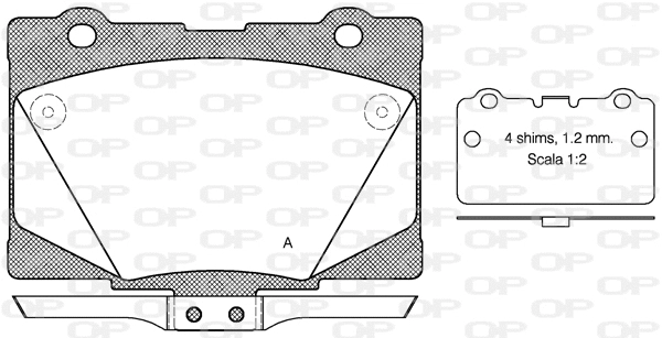 Brake Pad Set, disc brake (BPA1422.02)