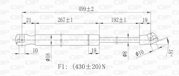 Gas Spring, boot/cargo area