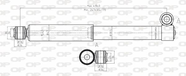 Shock Absorber (SAB8033.12)