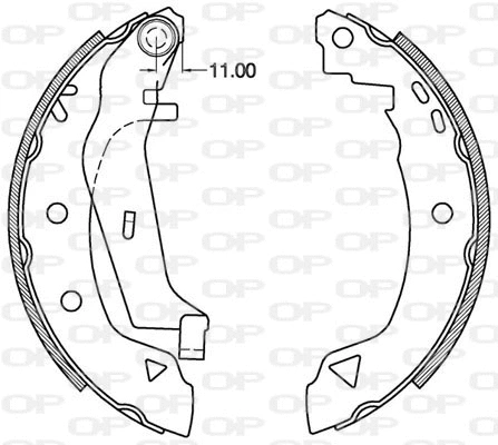 Brake Shoe Set (BSA2098.00)