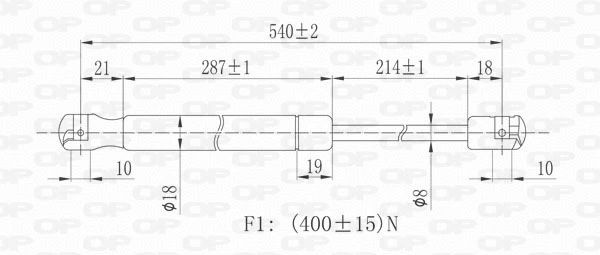 Gas Spring, boot/cargo area