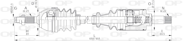 Drive Shaft (DRS6086.00)