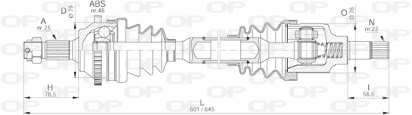 Drive Shaft (DRS6193.00)