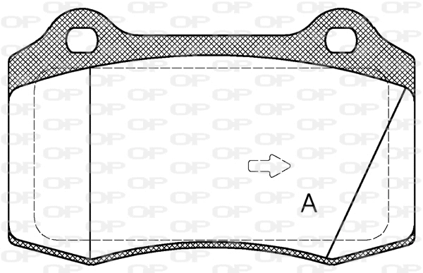 Brake Pad Set, disc brake (BPA0434.55)