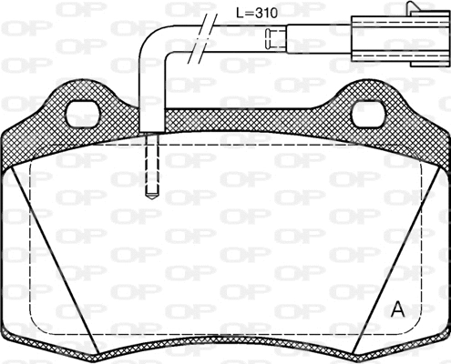 Brake Pad Set, disc brake (BPA0434.32)