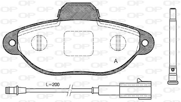 Brake Pad Set, disc brake (BPA0414.21)