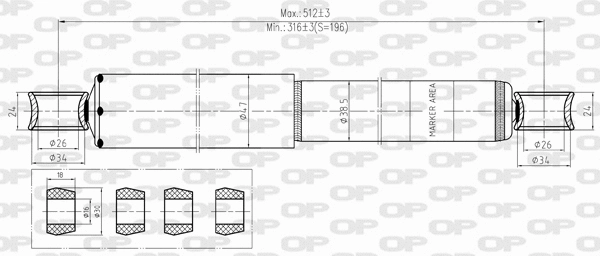 Shock Absorber (SAB8371.12)