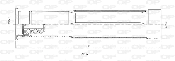 Dust Cover Kit, shock absorber (DCK5107.02)