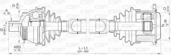Drive Shaft (DRS6405.00)