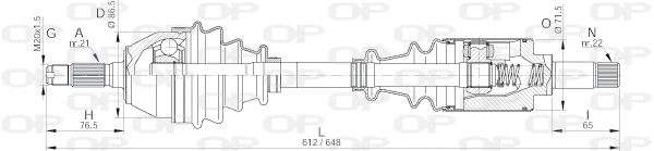 Drive Shaft (DRS6018.00)