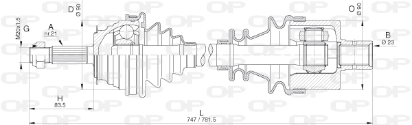 Drive Shaft (DRS6284.00)