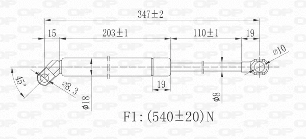 Gas Spring, boot/cargo area