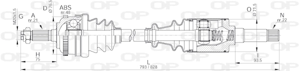 Drive Shaft (DRS6039.00)
