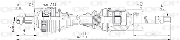 Drive Shaft (DRS6396.00)