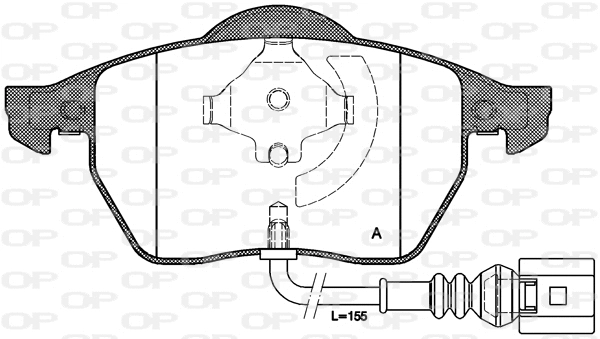 Brake Pad Set, disc brake (BPA0390.41)