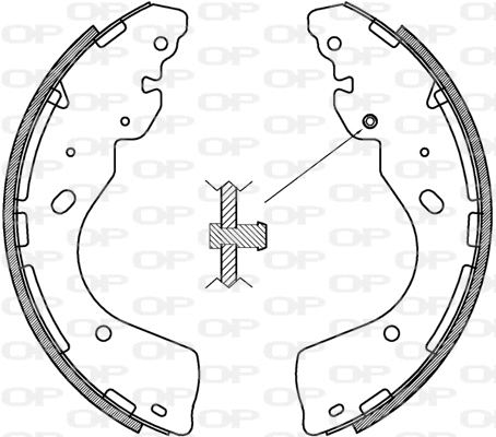 Brake Shoe Set (BSA2233.00)