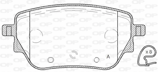 Brake Pad Set, disc brake (BPA1838.00)