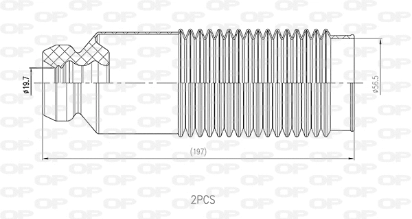 Dust Cover Kit, shock absorber (DCK5110.02)
