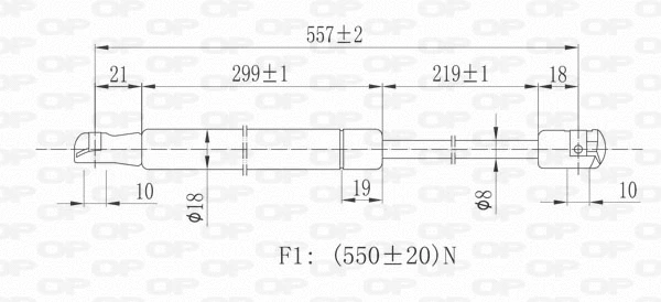 Gas Spring, boot/cargo area