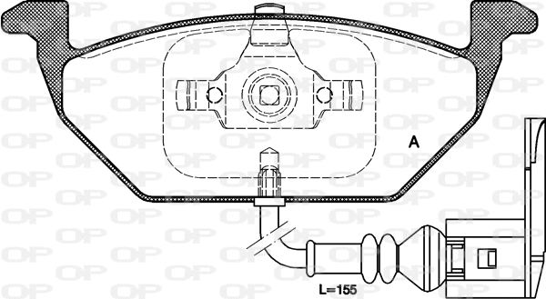 Brake Pad Set, disc brake (BPA0633.41)