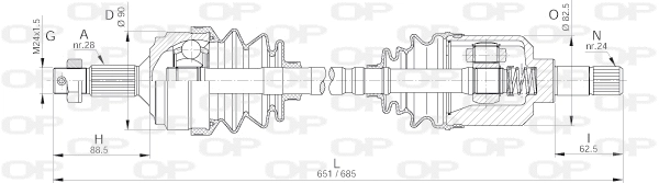 Drive Shaft (DRS6254.00)