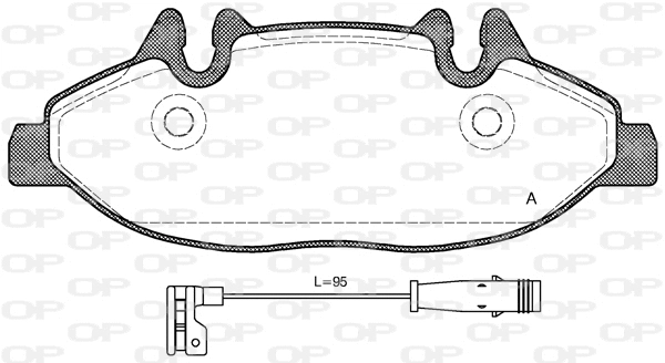 Brake Pad Set, disc brake (BPA1109.02)