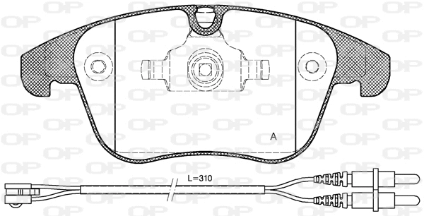Brake Pad Set, disc brake (BPA1249.01)
