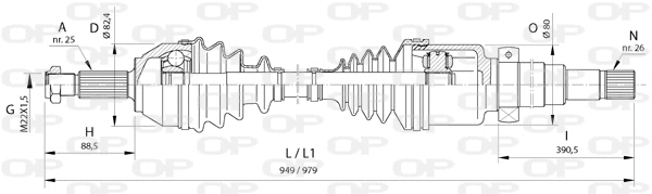 Drive Shaft (DRS6373.00)